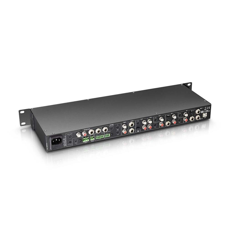 LD Systems ZONE 622 2-Zone 19" 1U Rack Mixer