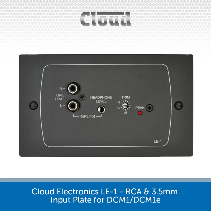 Cloud Electronics LE-1 - RCA & 3.5mm Input Plate for DCM1/DCM1e