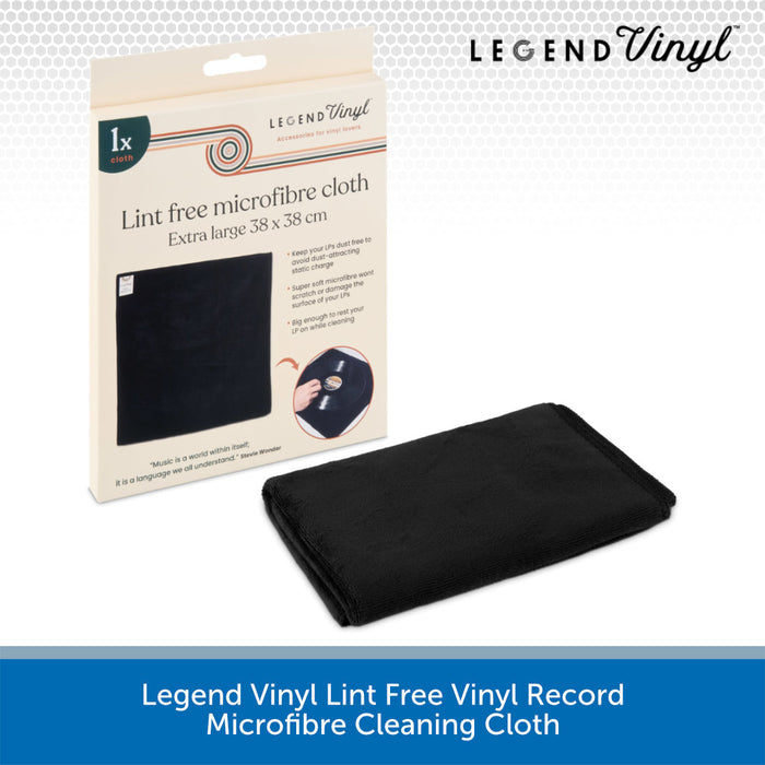Legend Vinyl Lint Free Vinyl Record Microfibre Cleaning Cloth