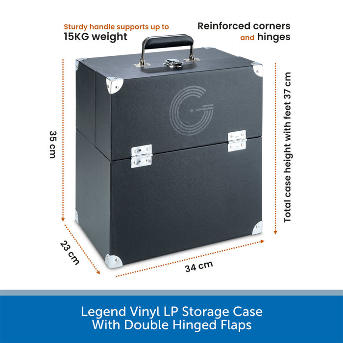 Legend Vinyl LP Storage Case Dimensions