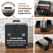 Legend Vinyl LP Storage Case Specs 01