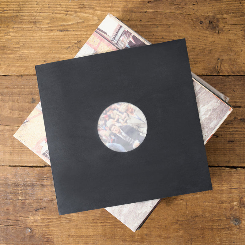 Legend Vinyl 12″ Paper Inner Record Sleeves Black Sleeve