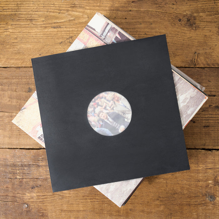 Legend Vinyl 12″ Paper Inner Record Sleeves Black Sleeve