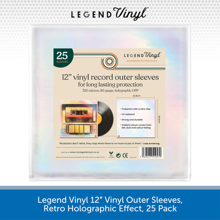 Vinyl Outer Sleeves, Retro Holographic Effect