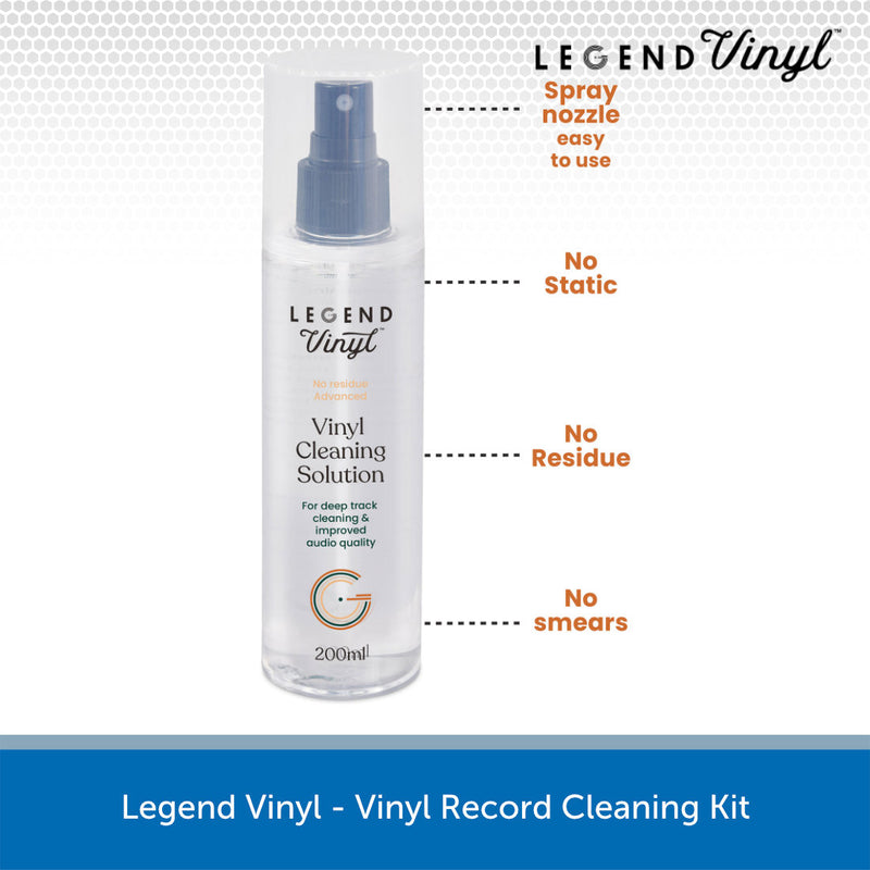 Legend Vinyl - Vinyl Record Cleaning Kit Solution