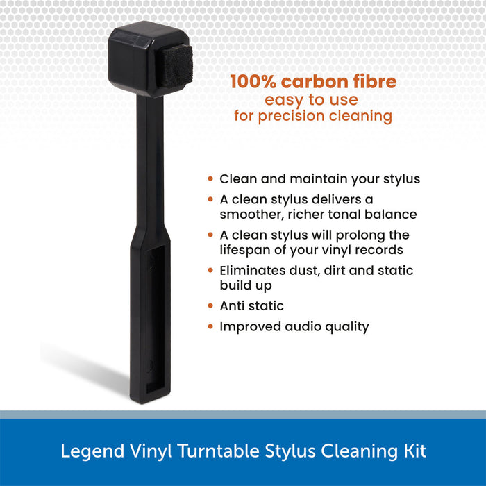 Legend Vinyl Turntable Stylus Cleaning Kit Brush