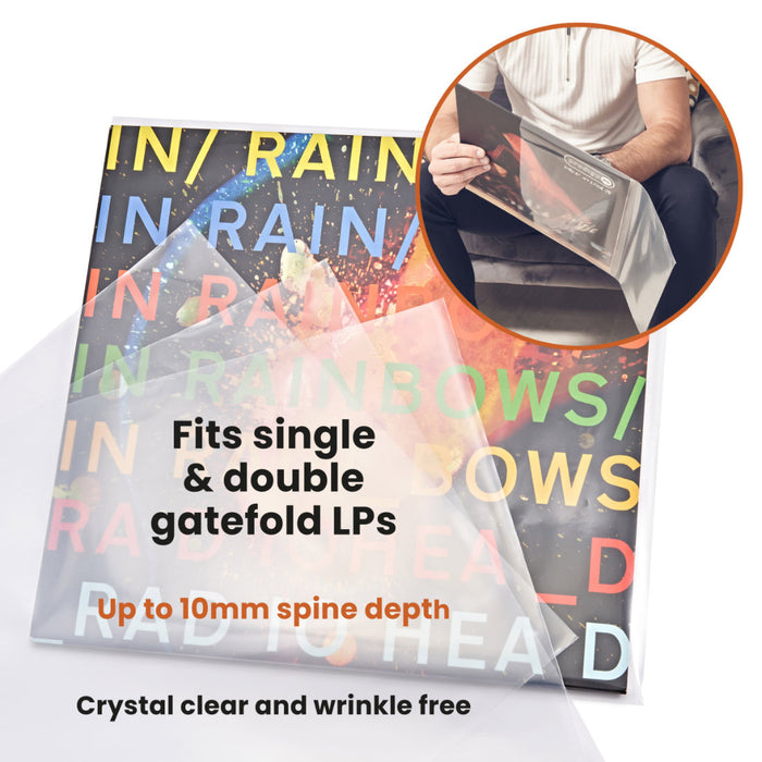 Legend Vinyl 12″ LP Sleeves For Vinyl Records, 50 Pack Specs