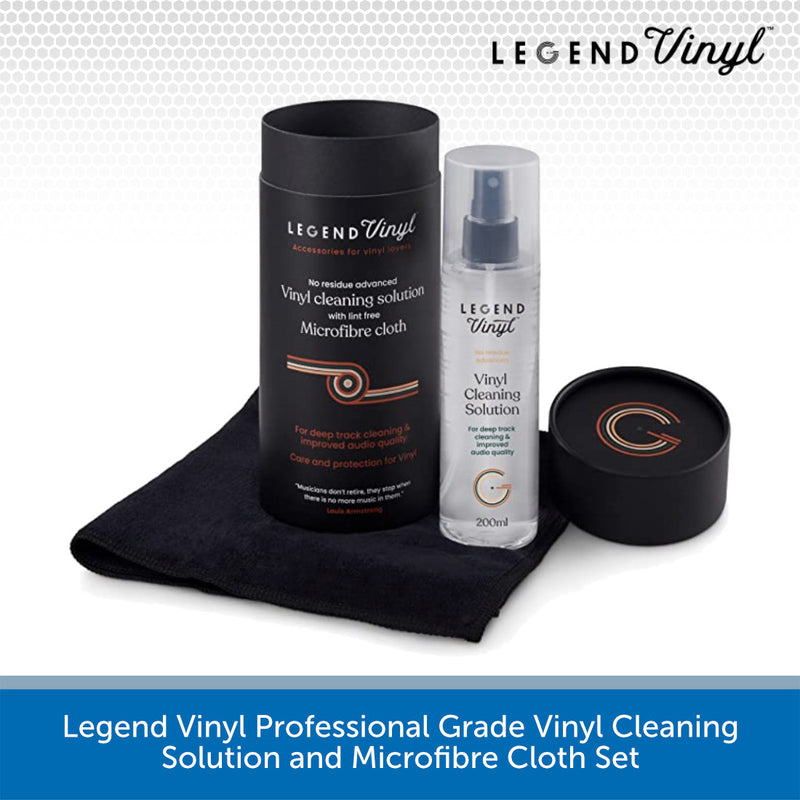 Legend Vinyl Professional Vinyl Cleaning Solution and Microfibre Cloth
