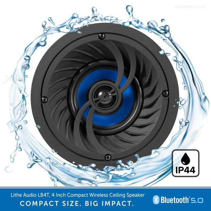 Тонколона за вграждане Lithe Audio 4 Bluetooth 5.0-IP44 Lithe Audio 4 Bluetooth 5.0-IP44, вградена тонколона, безжично аудио, Bluetooth 5.0, IP44 влагоустойчив, лесен монтаж