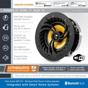 Lithe Audio WiFi V3 | Multi Room Ceiling Speaker (AirPlay 2, Chromecast & Bluetooth)