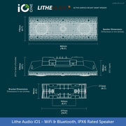 Lithe Audio iO1 Wireless Indoor / Outdoor Waterproof Speaker | WiFi, Bluetooth, AirPlay, Chromecast Built-in