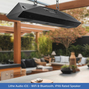 Lithe Audio iO1 Wireless Indoor / Outdoor Waterproof Speaker | WiFi, Bluetooth, AirPlay, Chromecast Built-in