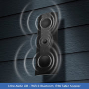 Lithe Audio iO1 Wireless Indoor / Outdoor Waterproof Speaker | WiFi, Bluetooth, AirPlay, Chromecast Built-in
