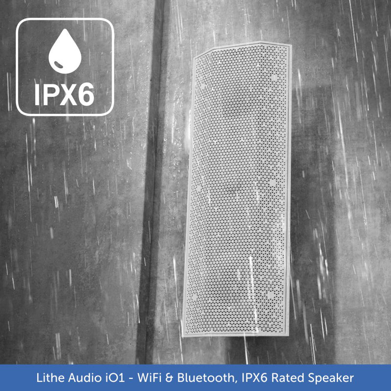 Lithe Audio iO1 Wireless Indoor / Outdoor Waterproof Speaker | WiFi, Bluetooth, AirPlay, Chromecast Built-in