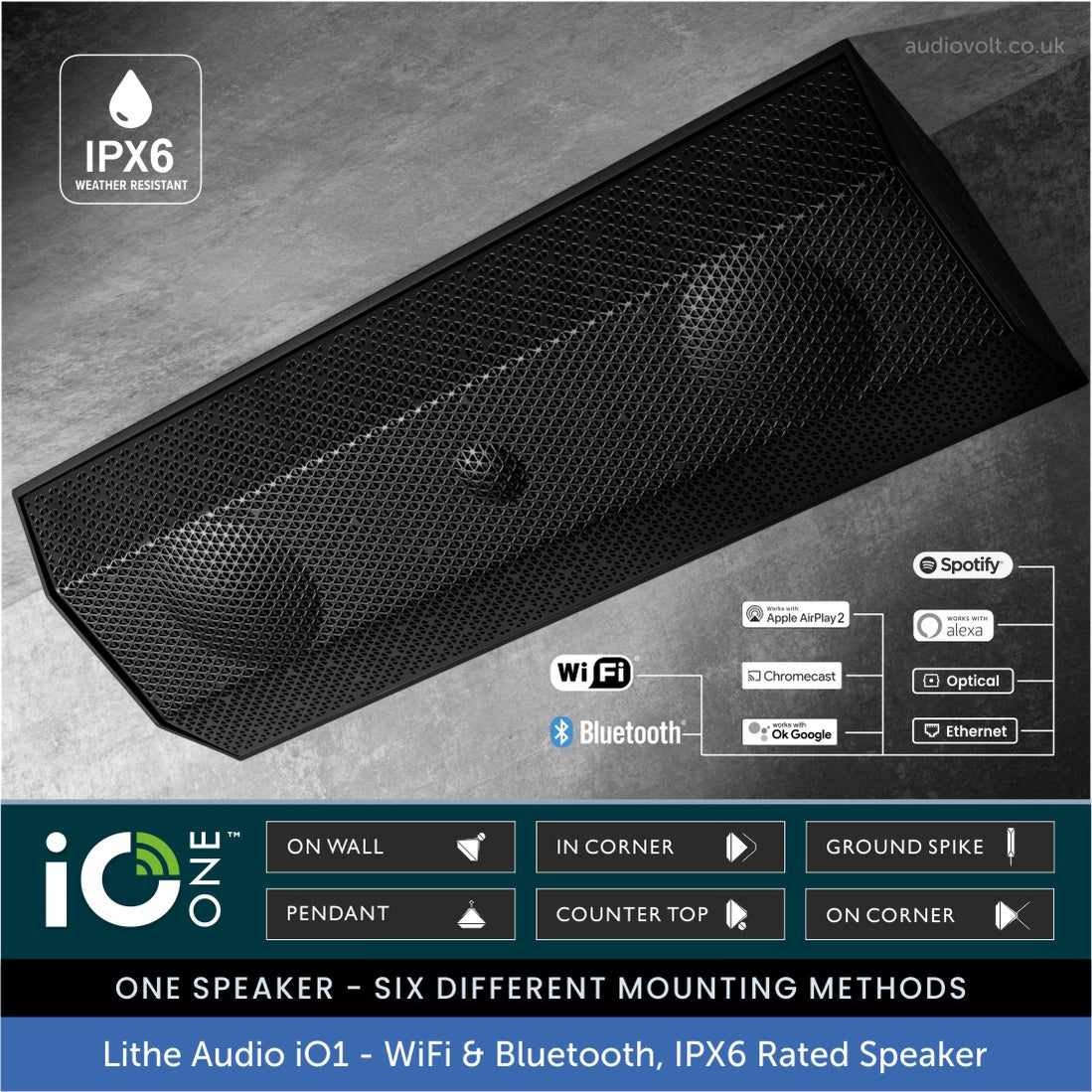 Lithe Audio iO1 Outdoor Speaker with Bluetooth & WiFi | Audio Volt