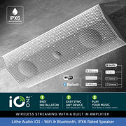 Lithe Audio iO1 Wireless Indoor / Outdoor Waterproof Speaker | WiFi, Bluetooth, AirPlay, Chromecast Built-in