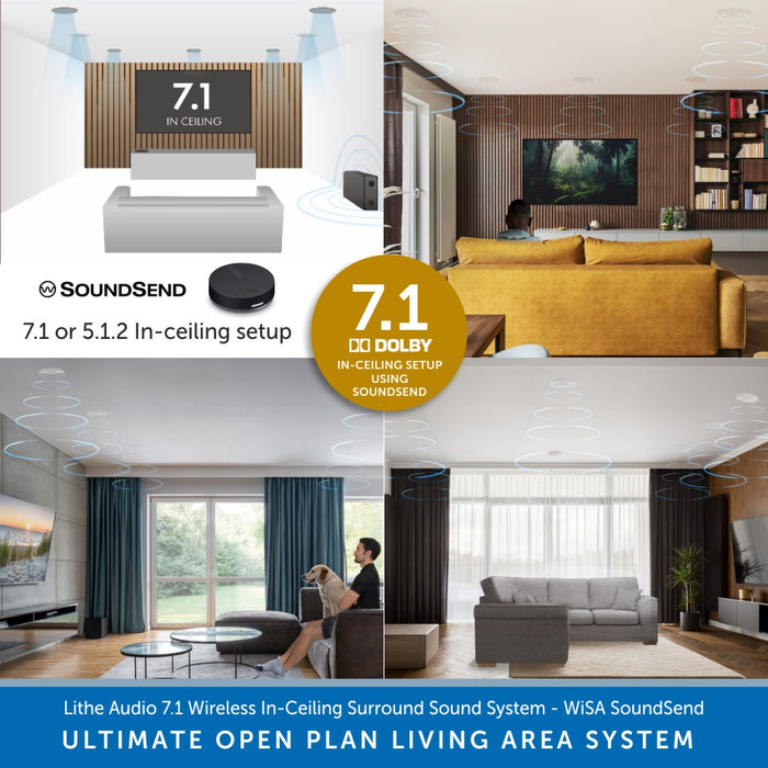 Lithe Audio Wireless In-Ceiling Surround Sound Cinema System