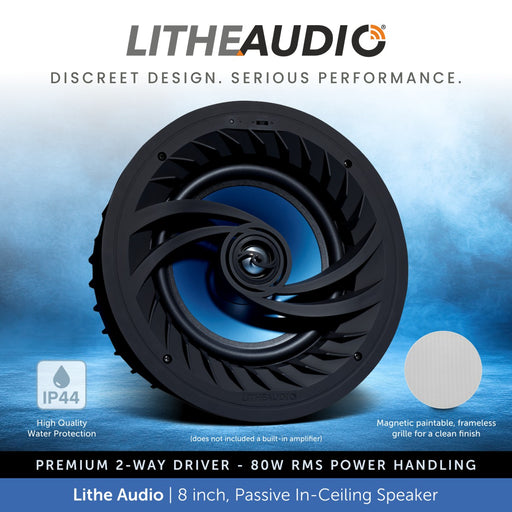 Lithe Audio 8 inch, Passive Ceiling Speaker