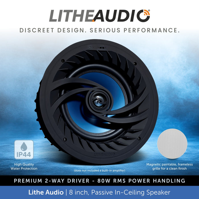 Lithe Audio 8 inch, Passive Ceiling Speaker
