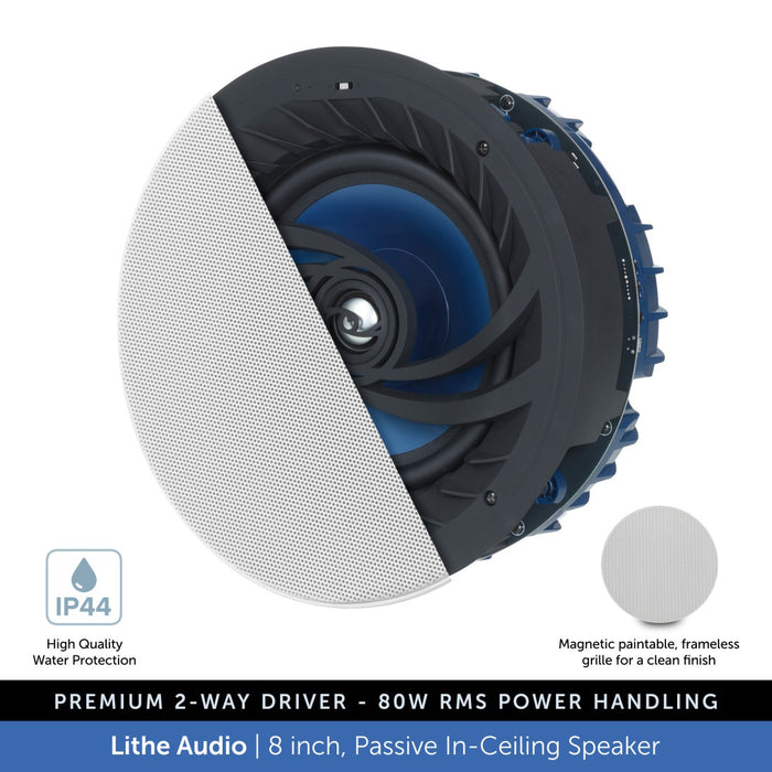 Lithe Audio 8 inch, Passive Ceiling Speaker