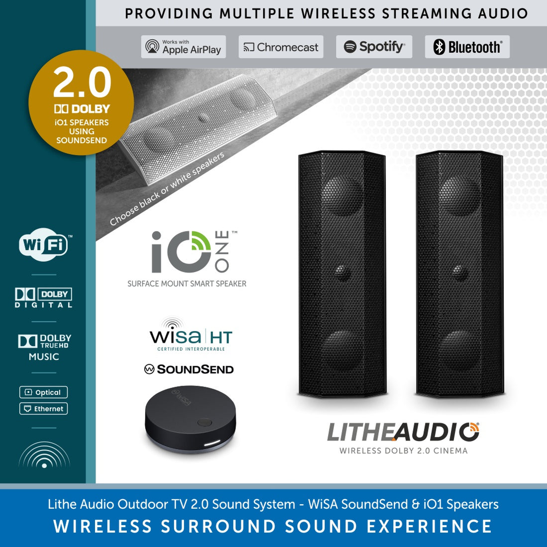 Lithe Audio 2.0 Wireless Stereo Speaker System | Audio Volt