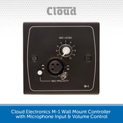 Cloud Electronics M-1 Wall Mount Controller with Microphone Input & Volume Control