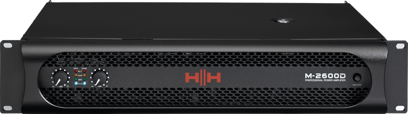 HH Electronics M-2600D 2 x 2600W Power Amplifier, 4/8 Ohms