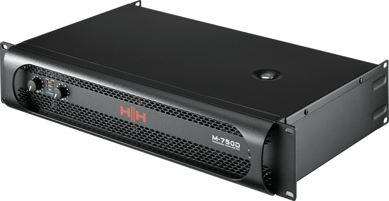 HH Electronics M-750D 2 x 750W Power Amplifier, 4/8 Ohms