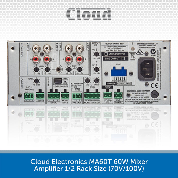 Cloud Electronics MA60T 60W Back