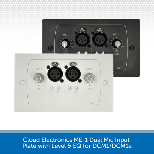 Cloud Electronics ME-1 Dual Mic Input Plate with Level & EQ for DCM1/DCM1e
