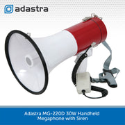 Adastra MG-220D 30W Handheld Megaphone with Siren