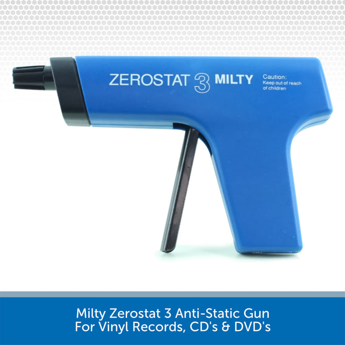 Milty Zerostat 3 Anti-Static Gun For Vinyl Records, CD's & DVD's Side