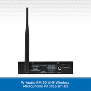 W-Audio RM 30 UHF Wireless Microphone Kit (863.1mHz)