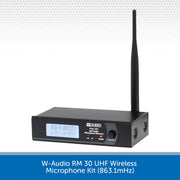 W-Audio RM 30 UHF Wireless Microphone Kit (863.1mHz)