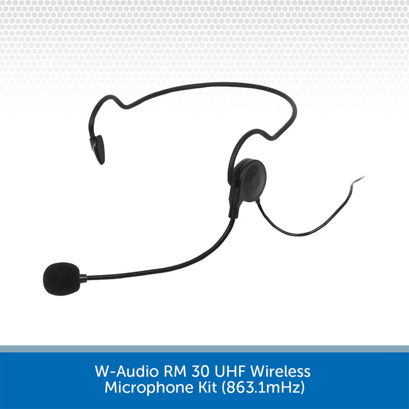 W-Audio RM 30 UHF Wireless Microphone Kit (863.1mHz)