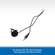 W-Audio RM 30 UHF Wireless Microphone Kit (863.1mHz)