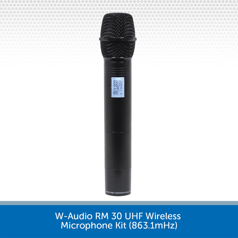 W-Audio RM 30 UHF Wireless Microphone Kit (863.1mHz)