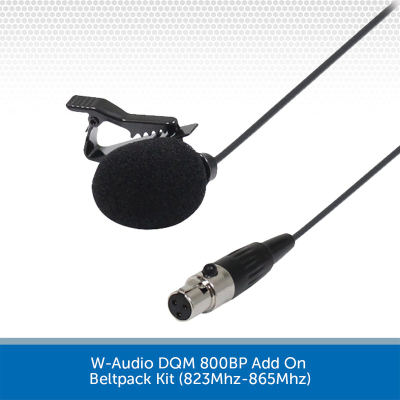 W-Audio DQM 800BP Add On Beltpack Kit (823Mhz-865Mhz)