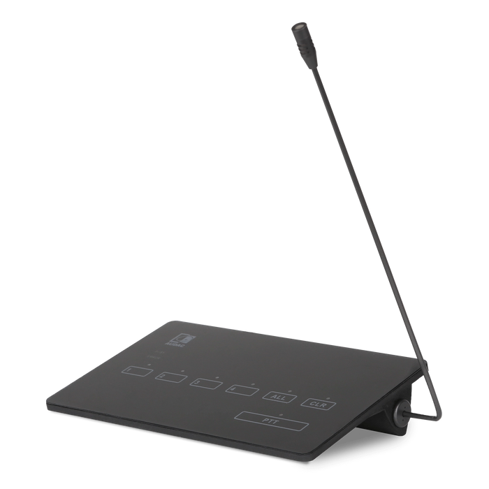 Audac MPX48 SurfaceTouch™ 4-Zone Paging Microphone