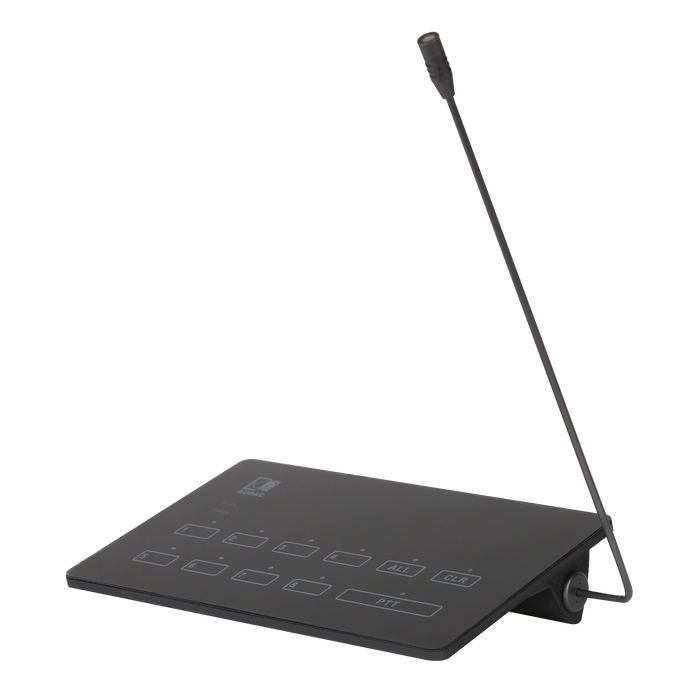 Audac MPX88 SurfaceTouch™ 8-Zone Paging Microphone