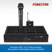 Fonestar MSC-12 12-way wireless microphone recharge docking station with a microphone on a white background.