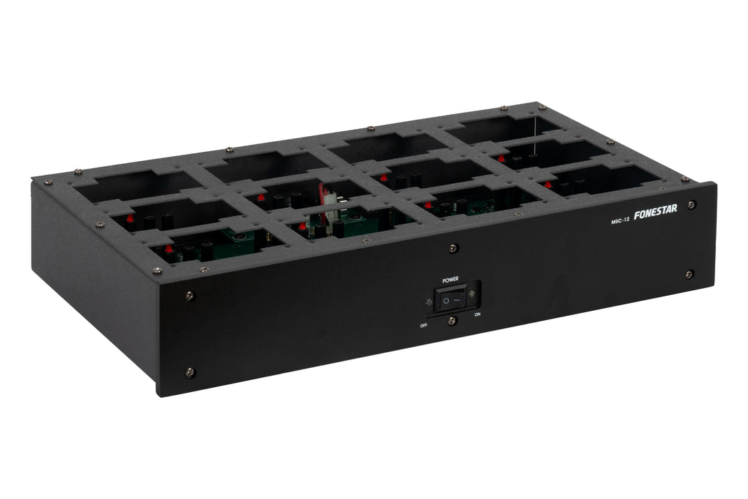 Fonestar MSC-12 12-Way Wireless Microphone Recharge Docking Station