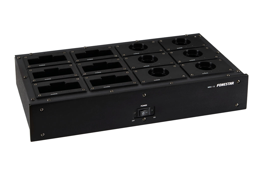 Fonestar MSC-12 12-Way Wireless Microphone Recharge Docking Station