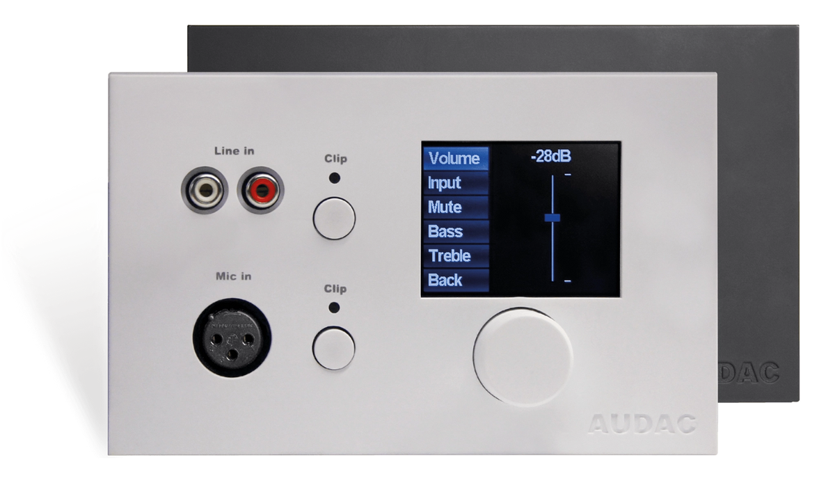 AUDAC MWX65 All-in-One Wall Panel Zone Controller | Audio Volt
