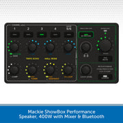 Mackie ShowBox Performance Speaker, 400W with Mixer & Bluetooth