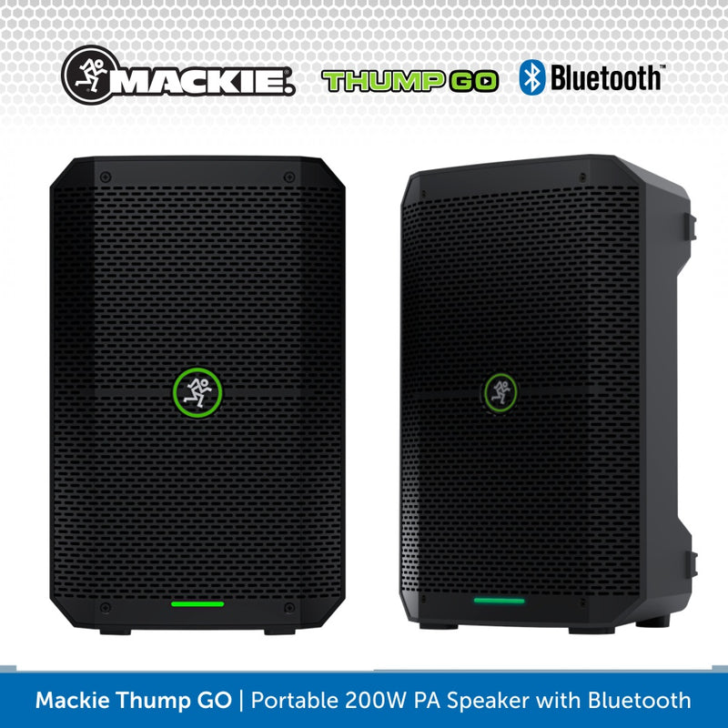 Mackie Thump GO, Portable Battery-Powered 200W PA Speaker with Bluetooth Built-in
