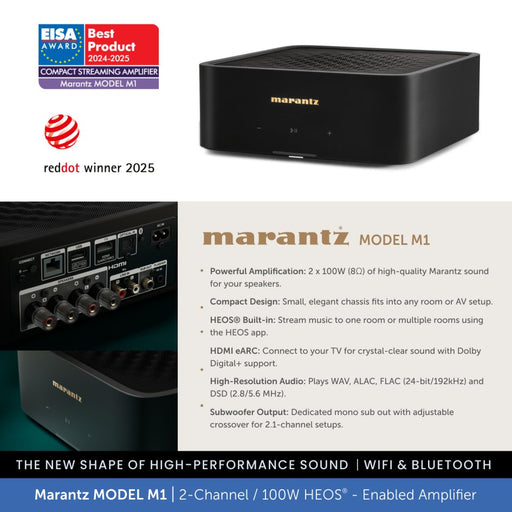 Marantz MODEL M1 2-Channel 100W HEOS®-Enabled Amplifier