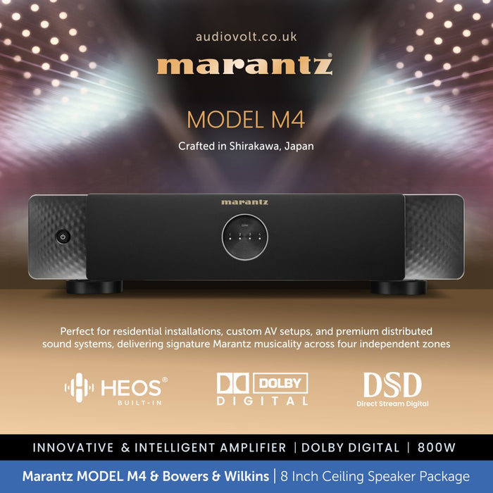 Marantz MODEL M4 & 8 x Bowers & Wilkins CCM684 8" Ceiling Speaker Package