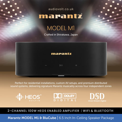 Marantz MODEL M1 & 2 x BluCube BCK65 6.5" Ceiling Speaker Package