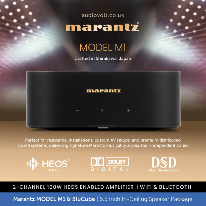 Marantz MODEL M1 & 2 x BluCube BCK65 6.5" Ceiling Speaker Package